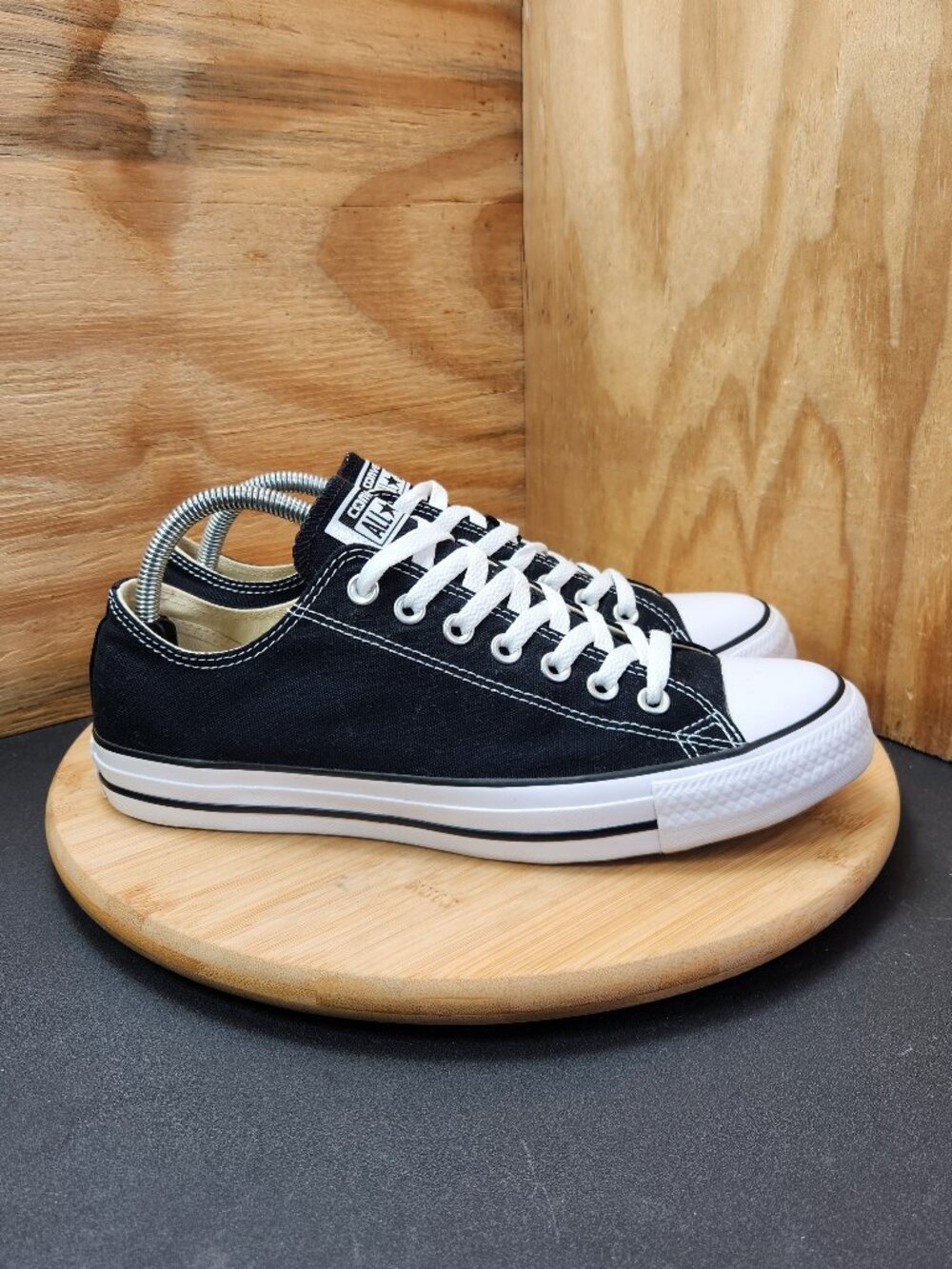 Converse Chuck Taylor All Star Womens Black Low Top Shoes Sneakers Size 11
